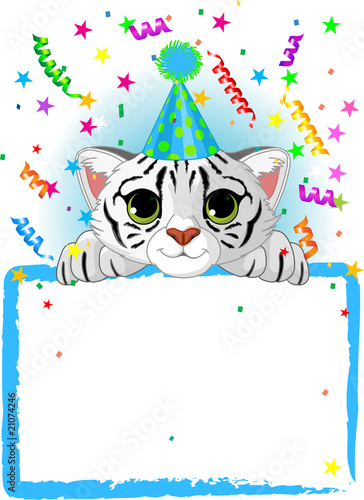 Baby White Tiger Birthday