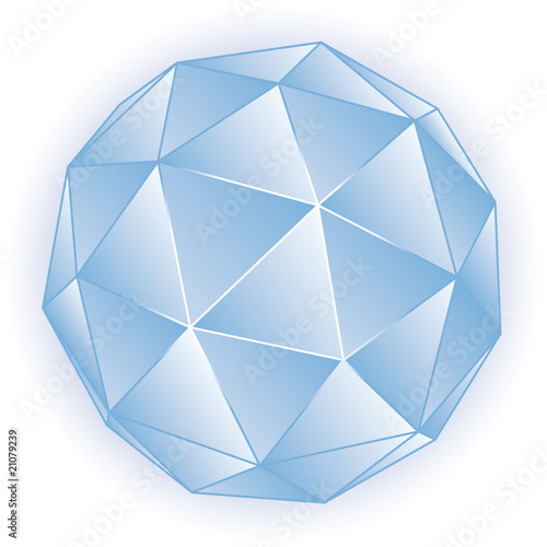 Polyhedron vector illustration 3D