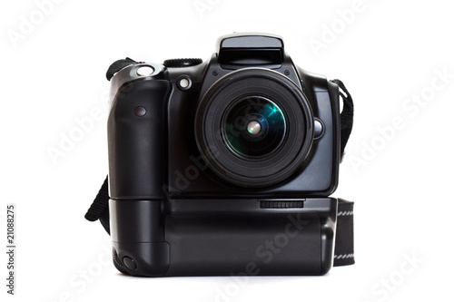 digital photo camera with battery grip