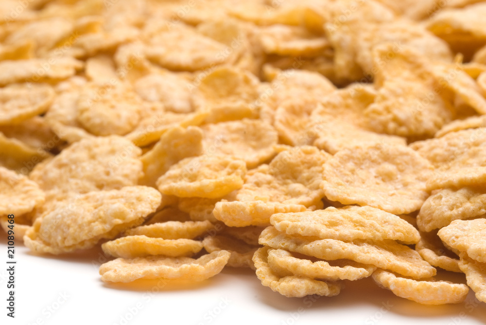 Close-up of cornflakes Close-up of cornflakes