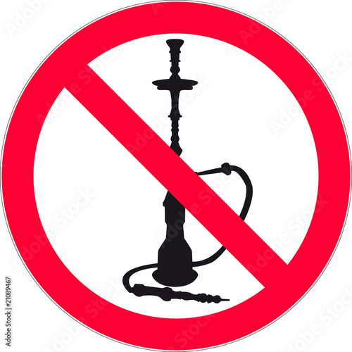 Divieto di fumare il nargilè