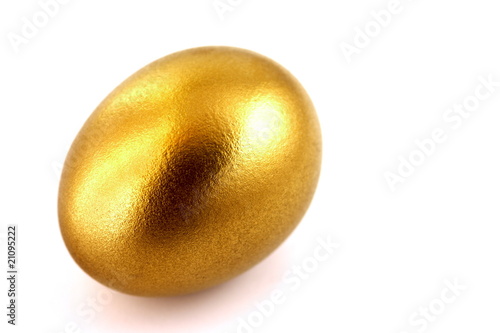 Old golden easter egg