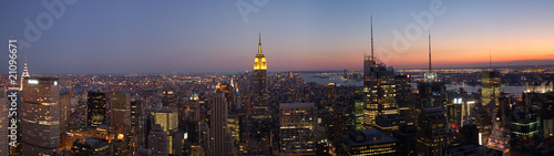 New York - Skyline - Sunset - Panorama