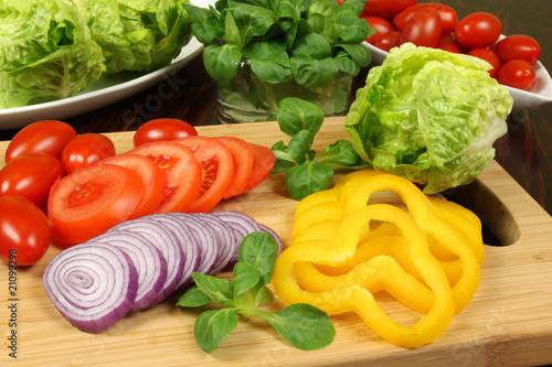 Salad preparation