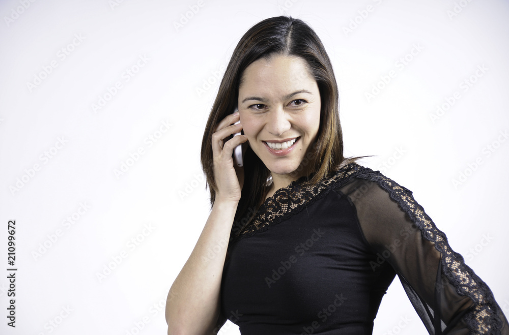 Woman talking on the telephone Woman talking on the telephone