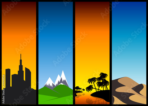Landscapes set