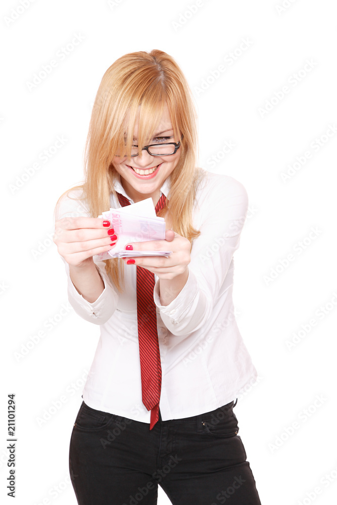 Portrait of a young attractive business woman. Portrait of a young attractive business woman.
