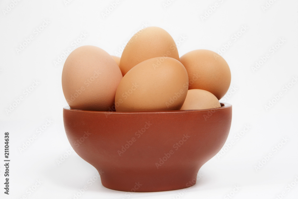 ceramic bowl with eggs ceramic bowl with eggs
