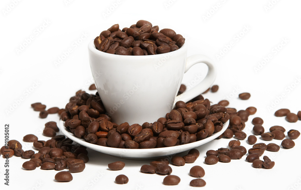 corns of coffees and cup corns of coffees and cup