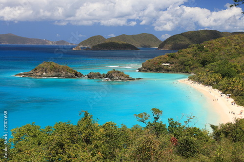 Paradise-like US Virgin Islands in the Caribbean. © Achim Baqué