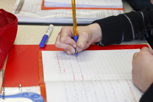 écrire, école