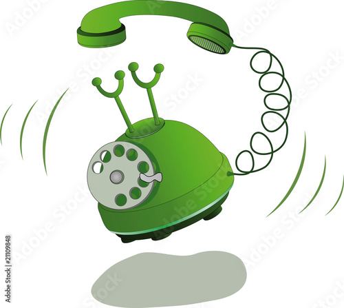 Green phone and call