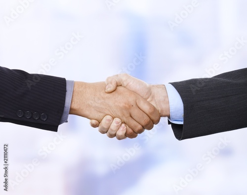 Handshake in closeup