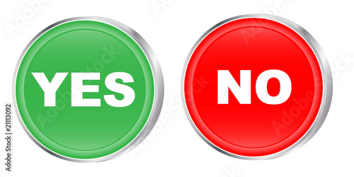 Bottoni Yes - No