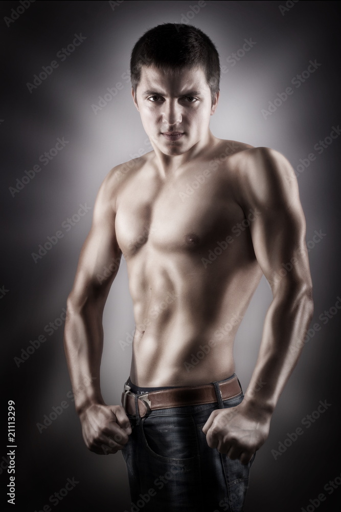 Showing muscle Showing muscle