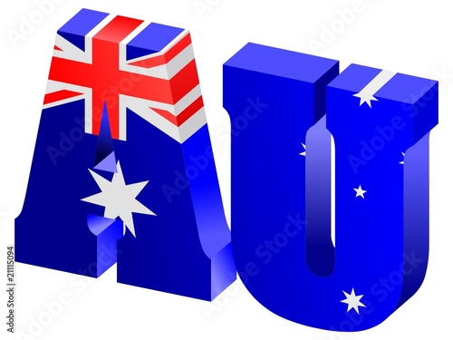 vector Internet top-level domain of Australia