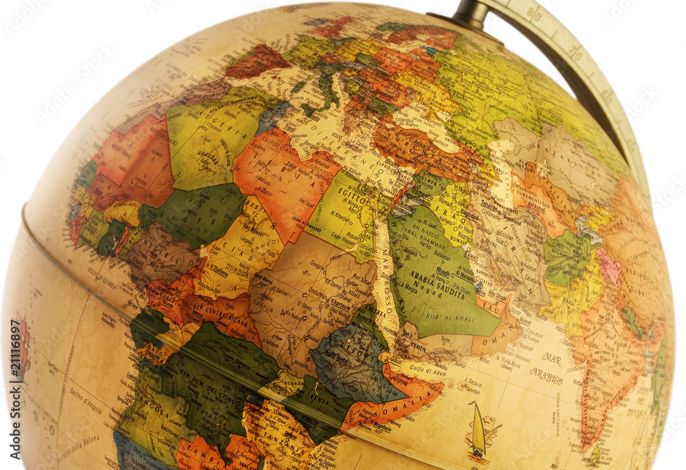 Naklejka premium world globe