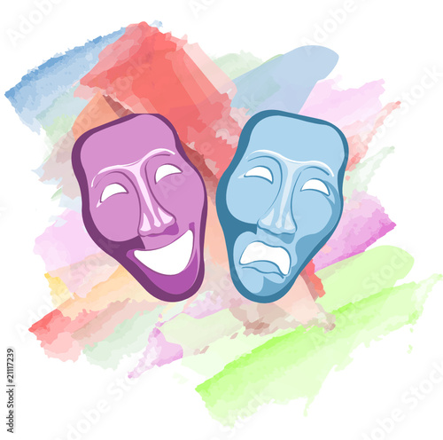 theatre comedy and tragedy masks