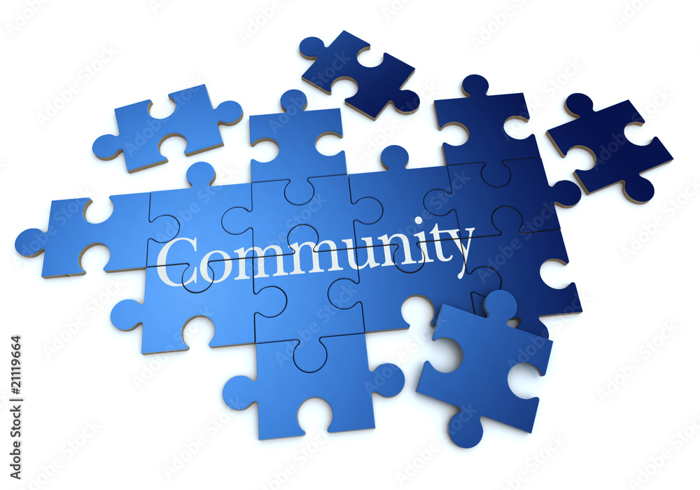 Blue Community puzzle Blue Community puzzle