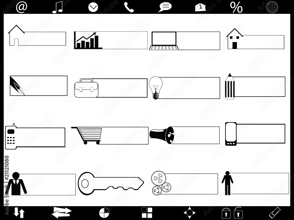 Obraz premium Business icons vector