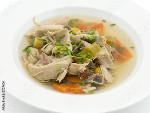 Chiken soup with vegatables