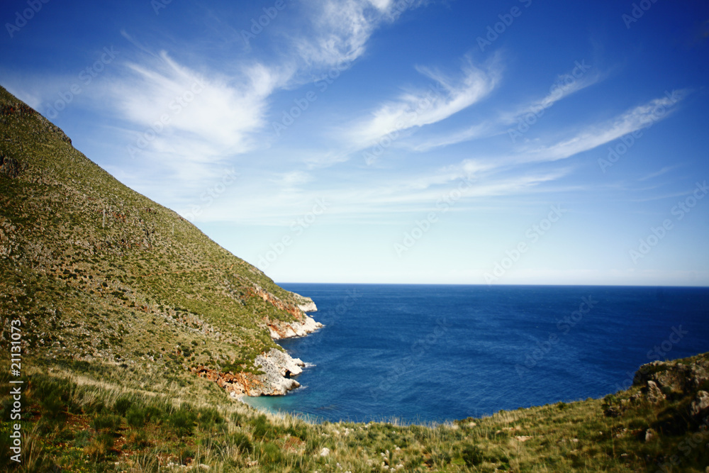Naklejka premium costa sicilia