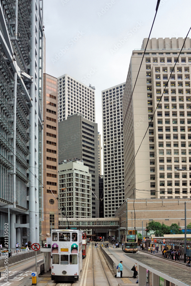 Obraz premium China, Hong Kong Hennessy road