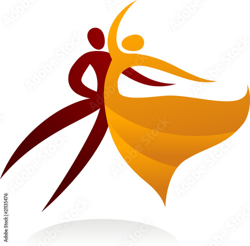 Dancing couple logo  - 2
