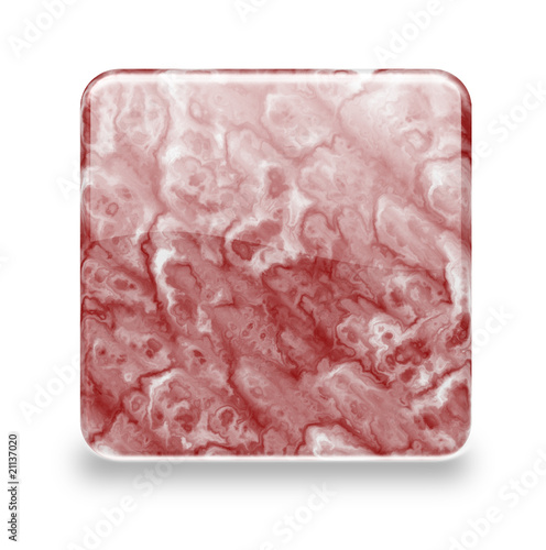 Button Marmor rot