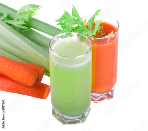 Celery and carrot juice