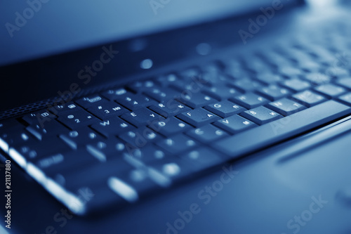 close-up laptop with shallow DOF