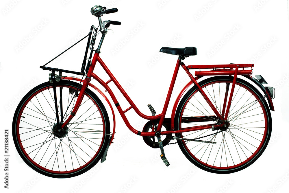 retro red bicycle
