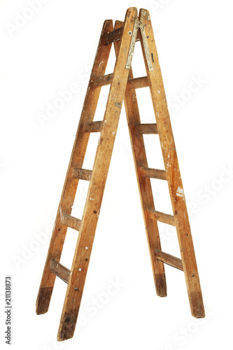 used wooden ladder photo