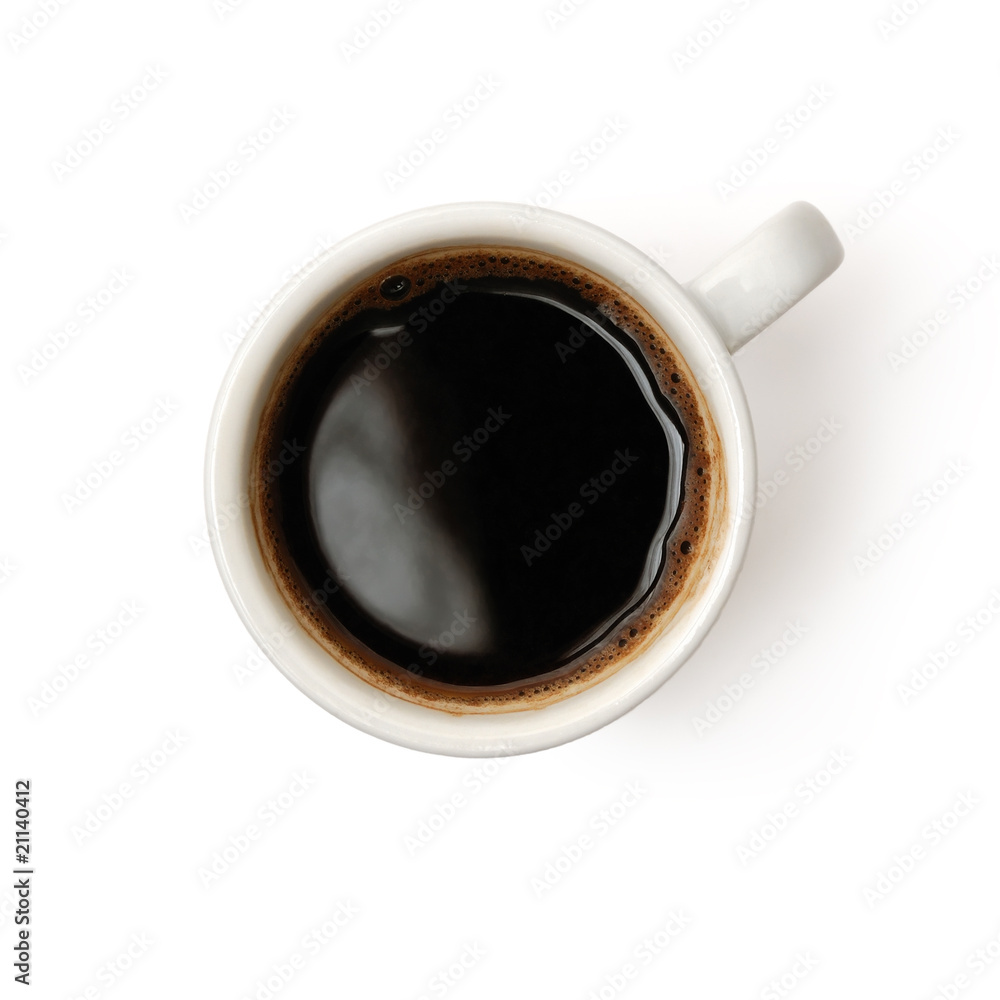 Cup of coffee isolated on white Cup of coffee isolated on white