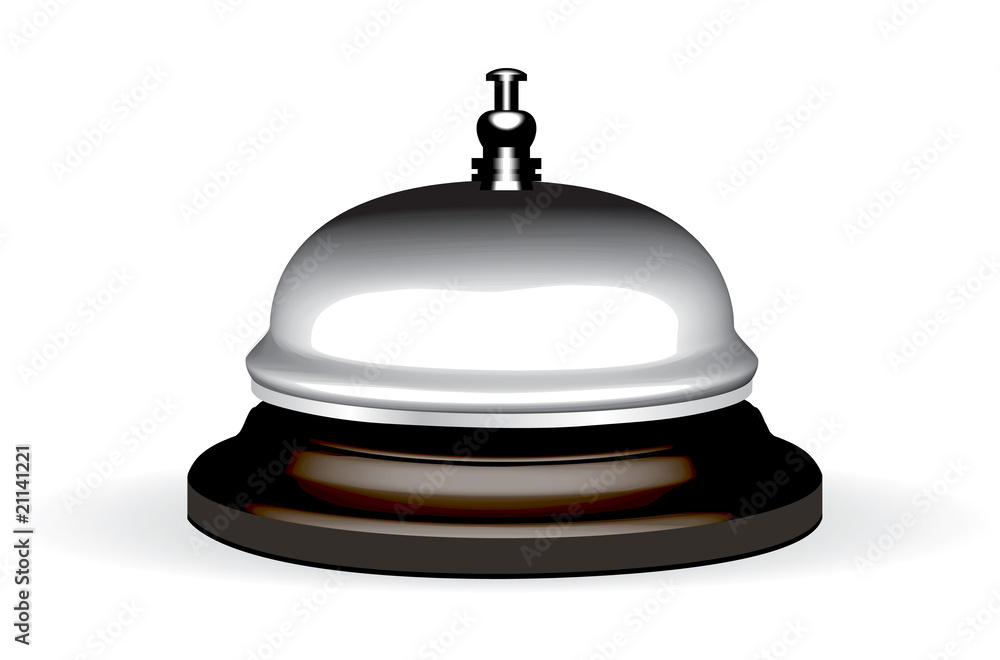 Vector realistic hotel bell Vector realistic hotel bell