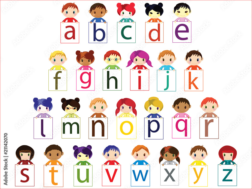Kids alphabet vector