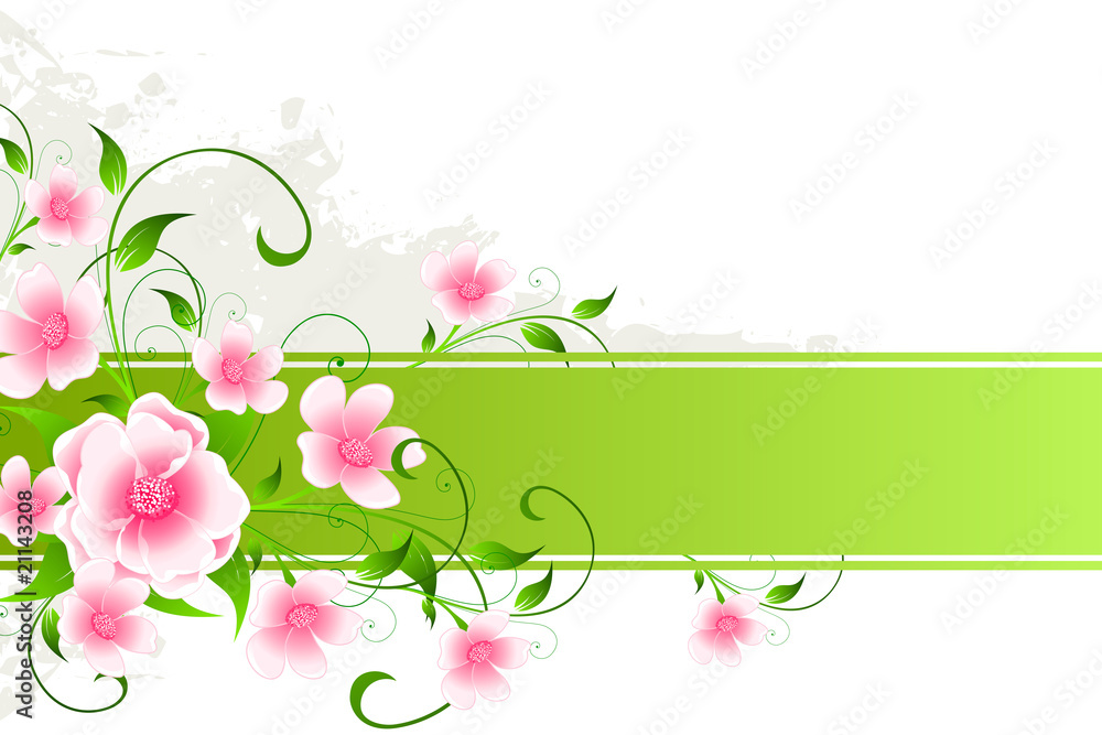 Grunge Floral background Grunge Floral background