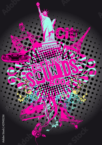 Partyflyer Vorlage Urban art
