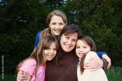 Mother and three daughters
