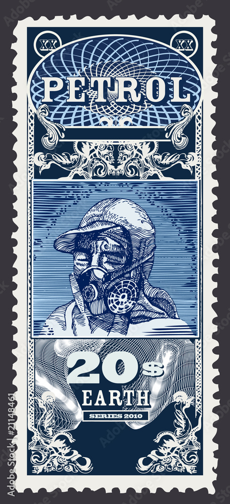 Obraz premium Ecology stamp.