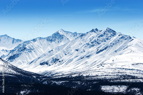 Snowy Alaska mountains