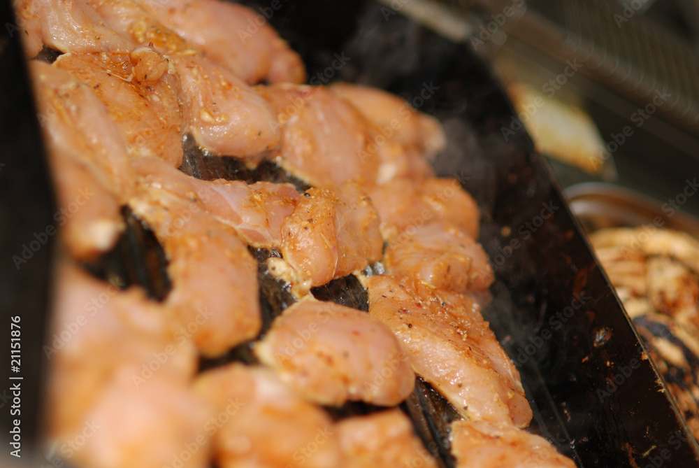 Chicken on grill Chicken on grill