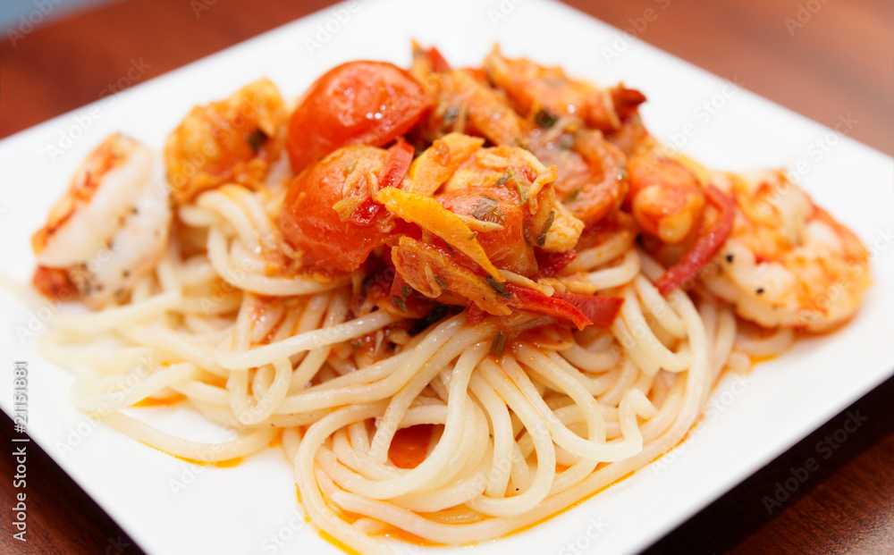 Pasta with seafood Pasta with seafood