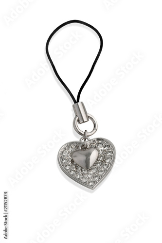 Heart-shaped pendant from Cell Phone