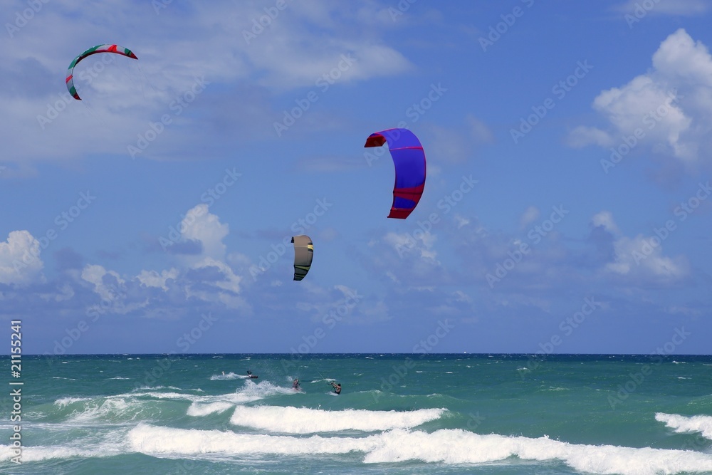 Kite surf water sports in Florida Miami beach Kite surf water sports in Florida Miami beach