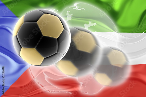 Flag of Equatorial Guinea wavy soccer website
