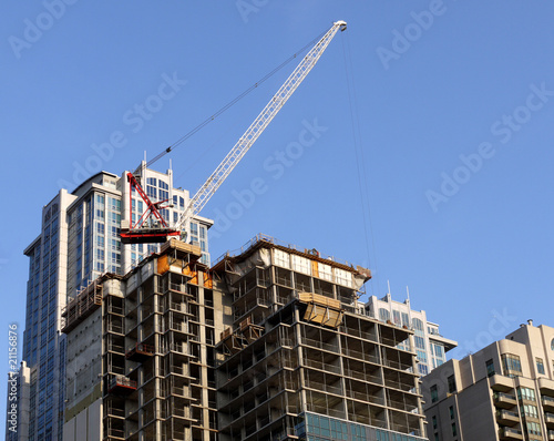 modern high rise apartment building construction