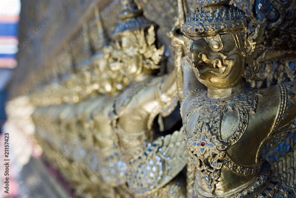 Garuda statues at Wat Phra Kaew,Bangkok