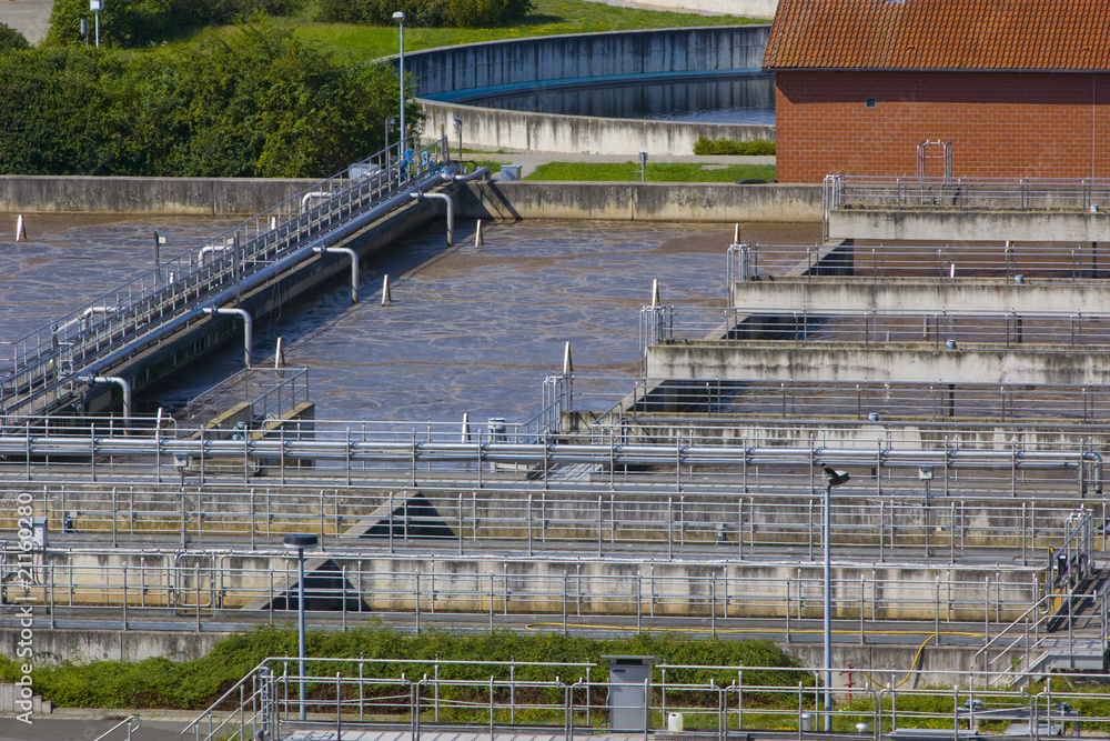 Belebungsbecken der Kläranlage