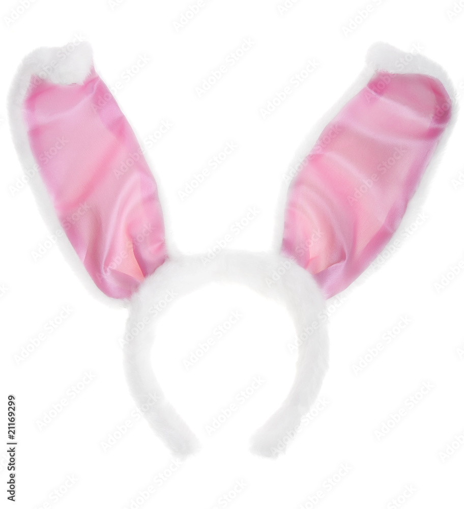 Easter Bunny Ears. Isolated on white background. Easter Bunny Ears. Isolated on white background.